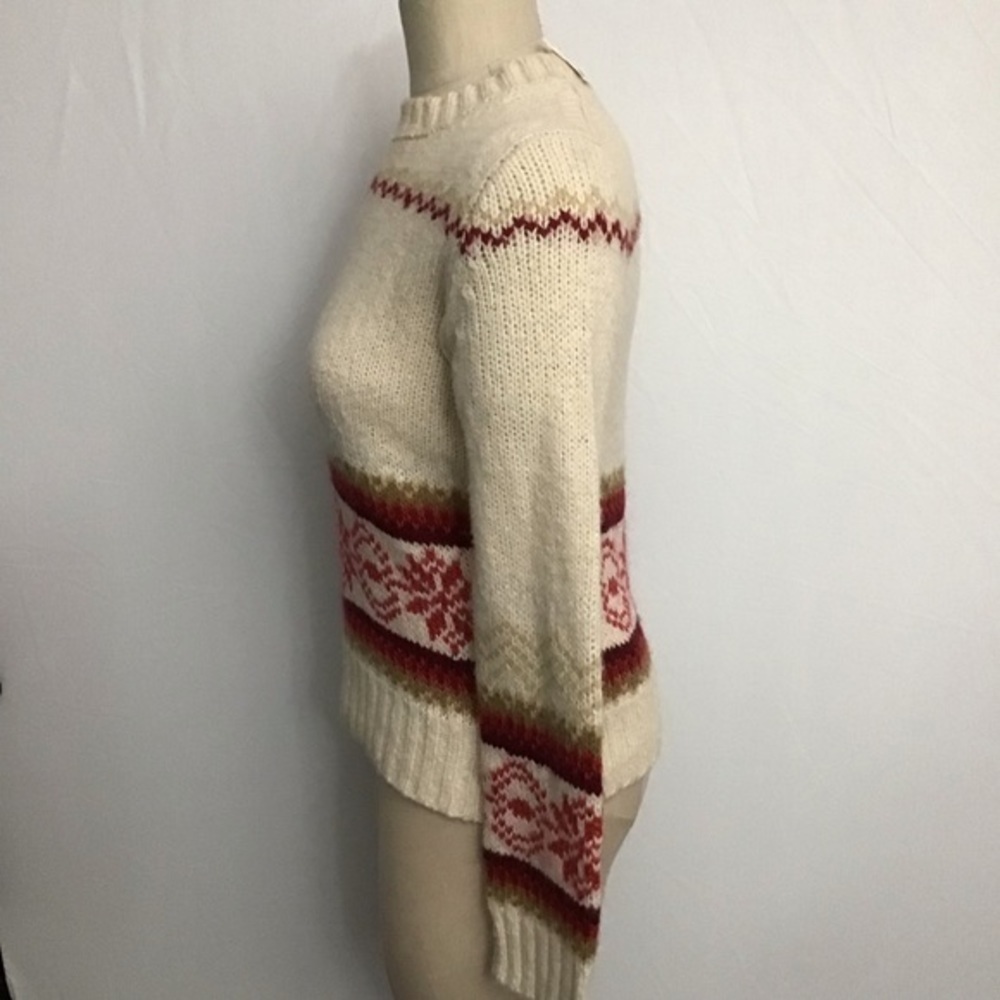 NWT J. Crew Wool Blend Sweater Medium Ivory - Picture 4 of 8